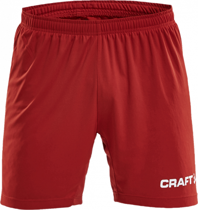 Craft - Progress Contrast Shorts - Röd & vit