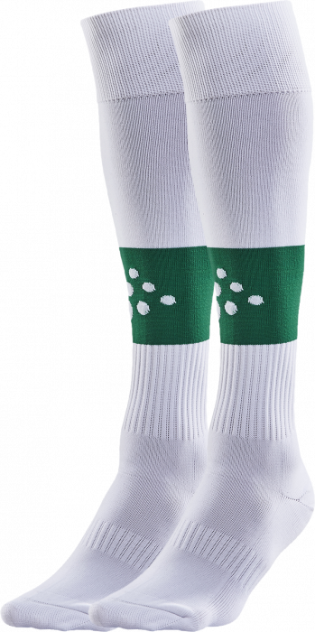 Craft - Squad Contrast Football Sock - Biały & zielony