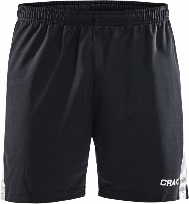 Craft - Pro Control Shorts Youth - Czarny & biały