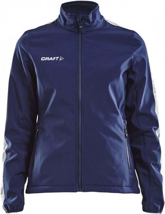 Craft - Pro Control Softshell Jacket Women - Marineblauw & wit