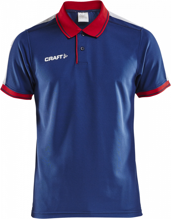 Craft - Pro Control Poloshirt - Granatowy & czerwony