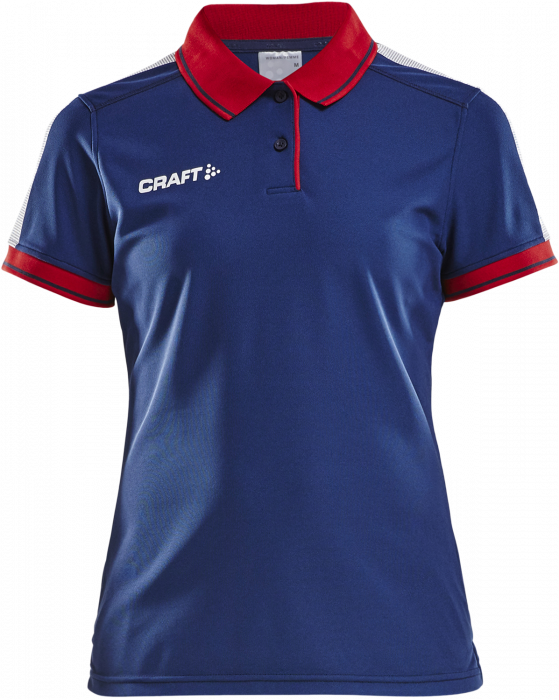 Craft - Pro Control Poloshirt Women - Granatowy & czerwony
