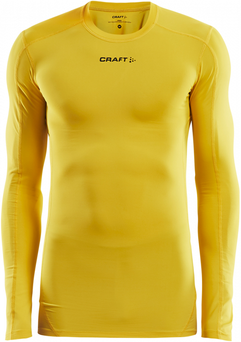 Craft - Pro Control Compression Long Sleeve Youth - Amarillo & negro