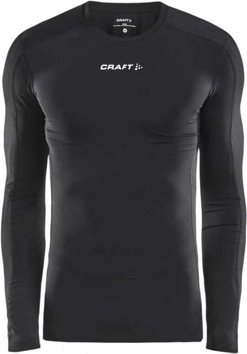 Craft - Pro Control Compression Long Sleeve Youth - Nero & bianco