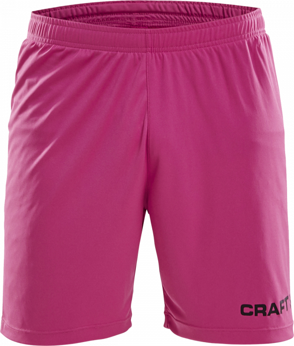 Craft - Squad Go Gk Shorts - Metro pink & schwarz