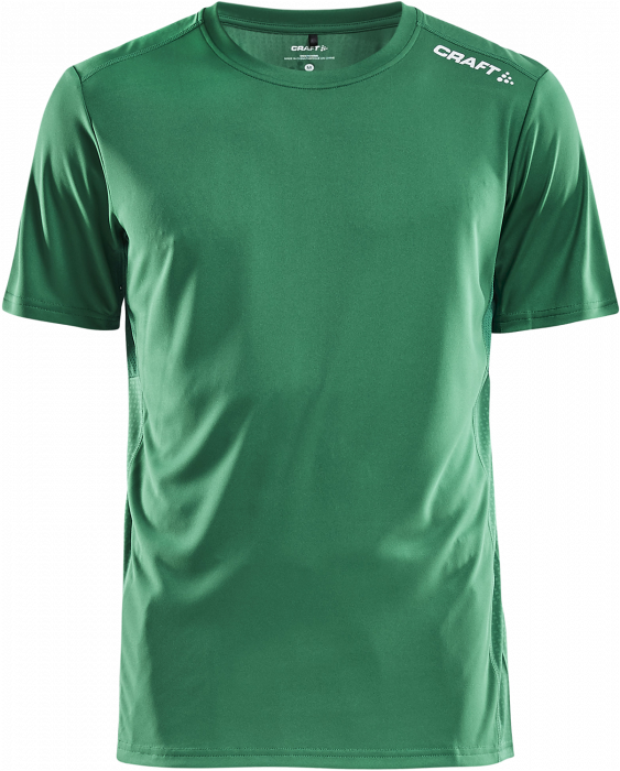 Craft - Rush Ss T-Shirt Herre - Grøn & hvid